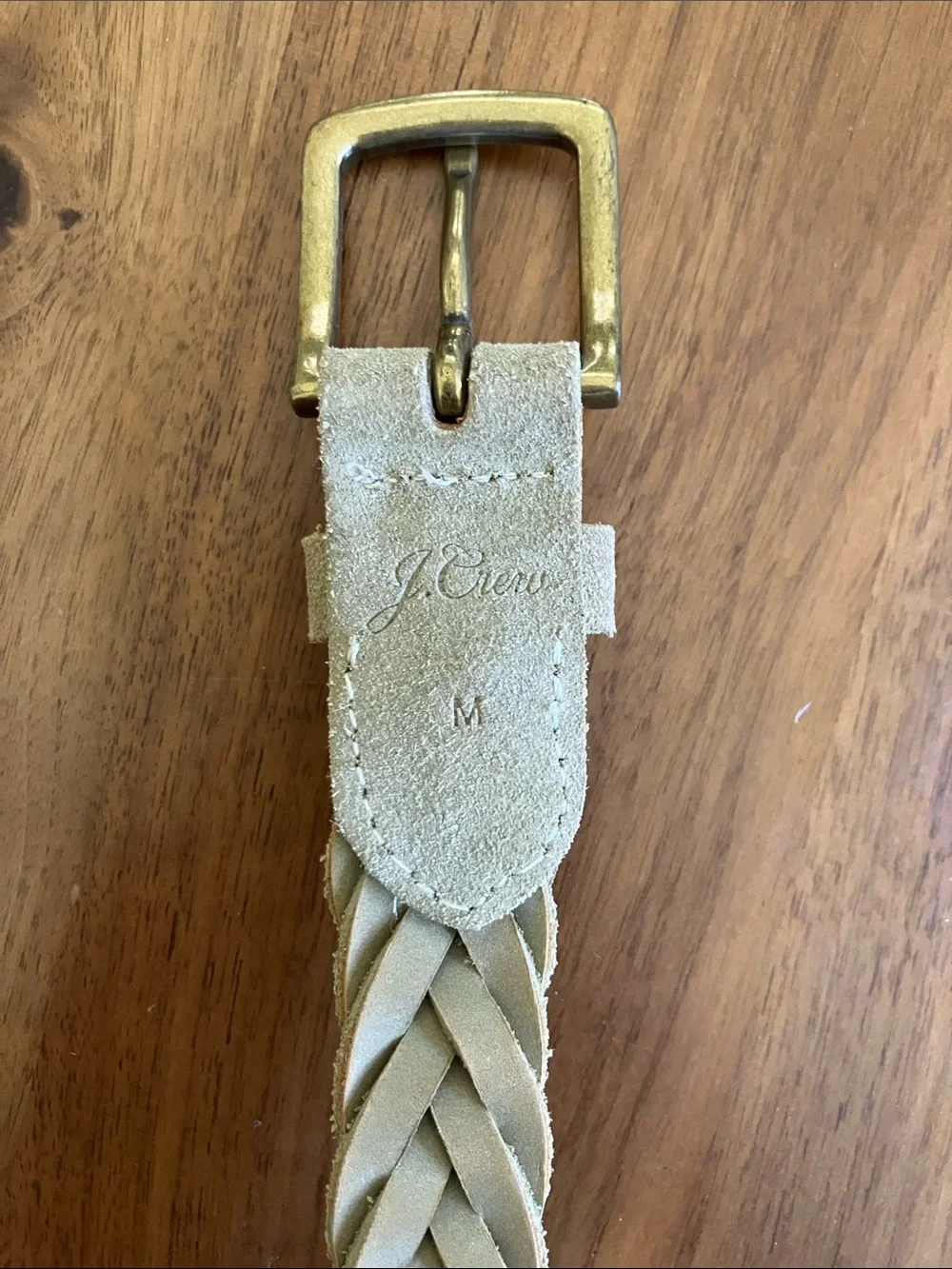 J. Crew Braided Suede Leather Belt